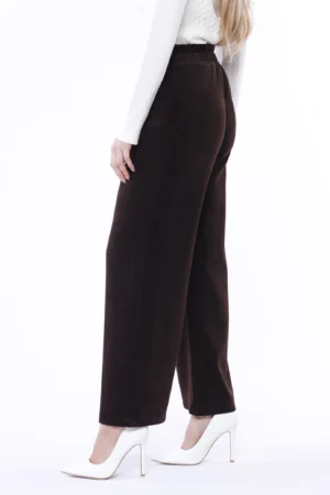 PANTALONE wide leg con comode tasche e chiusura a elastico
