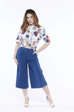PANTALONE pantagonna pull-on con tasche all’americana e graziose pence sul davanti