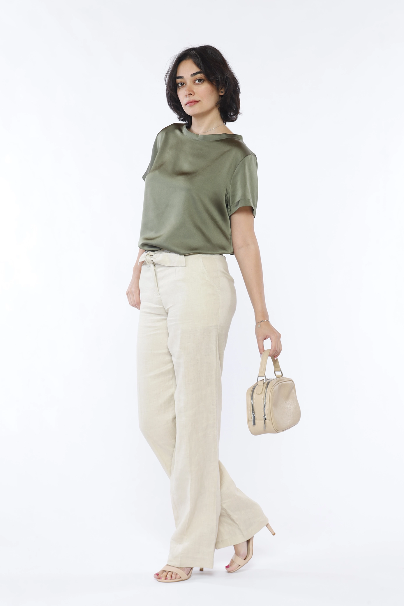 BLUSA blusa fresca a maniche corte con scollo a giro ampio ONEWORLD HYBRID