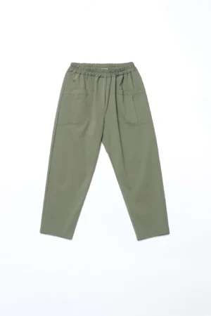 PANTALONE comodo pull-on con ampie tasche verticali e fondo a sigaretta