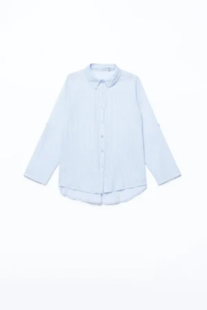 CAMICIA corta con fiocco e manica a tre quarti