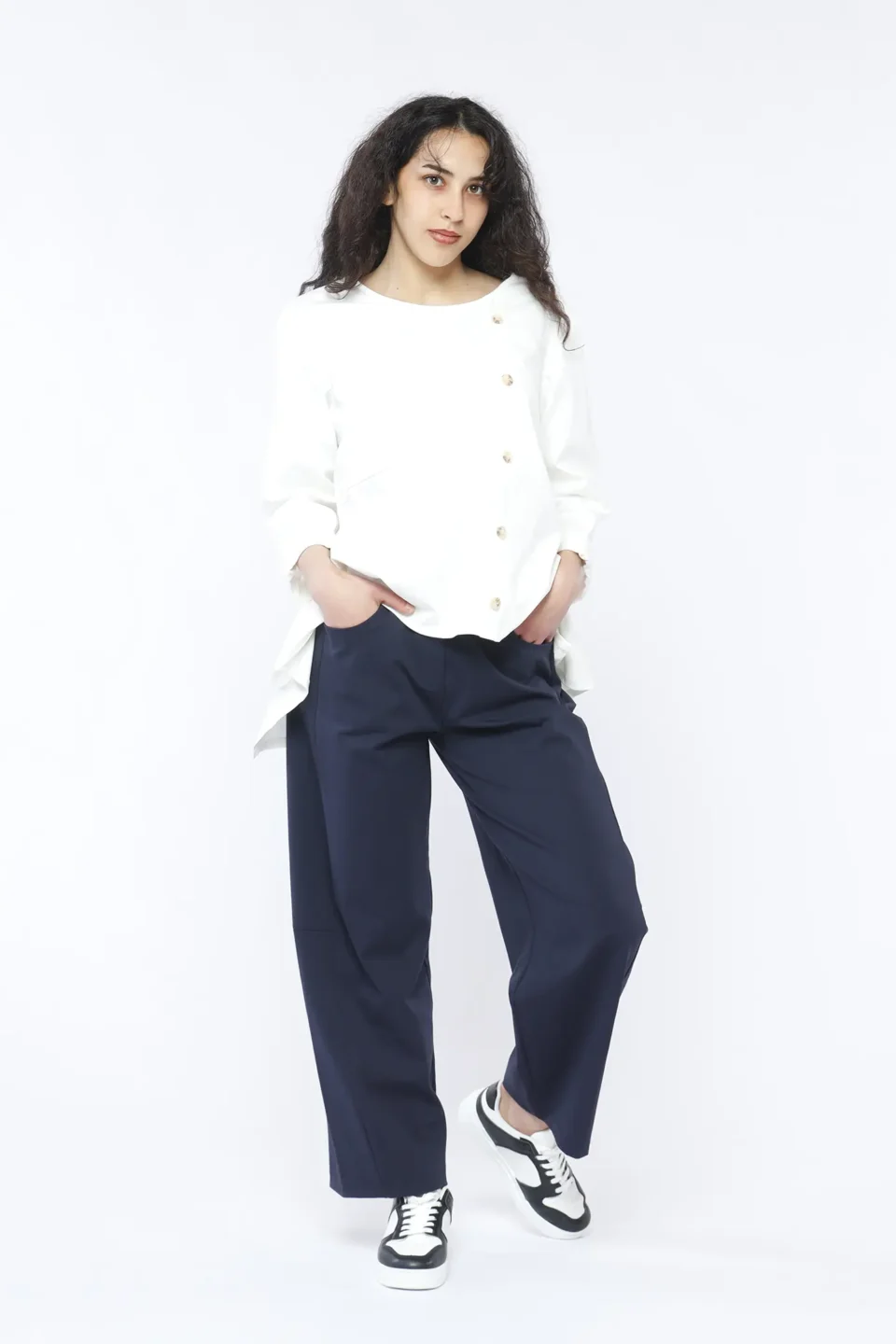 PANTALONE con tasche e cinturino elasticizzato con passanti  ONEWORLD HYBRID