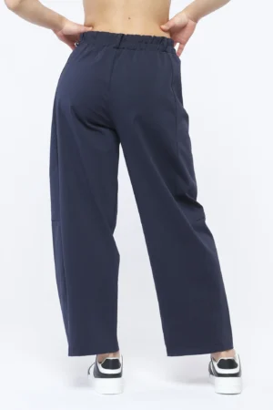 PANTALONE con tasche e cinturino elasticizzato con passanti