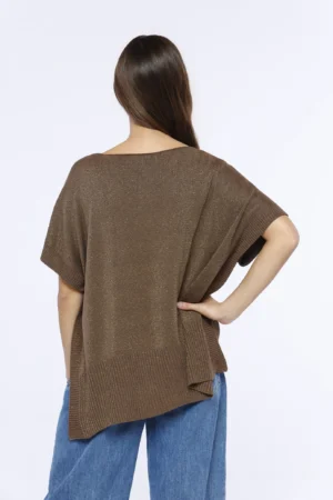 MAGLIA scollo a V lavorata a tricot