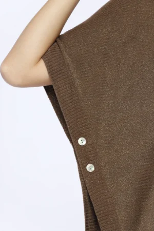 MAGLIA scollo a V lavorata a tricot