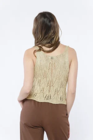 MAGLIA a bratelle lavorata a tricot