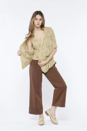CARDIGAN  lavorato a tricot con motivi geometrici