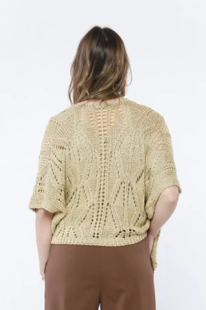 CARDIGAN  lavorato a tricot con motivi geometrici