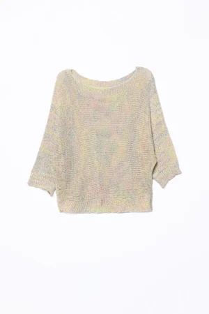 MAGLIA Con scollo a barca lavorata a tricot