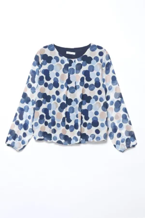 BLUSA scollo a giro  a palloncino