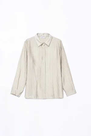 CAMICIA a righe business woman con colletto alla francese