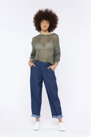 PANTALONE jeans leggero con comode tasche e chiusura a bottone ONEWORLD HYBRID