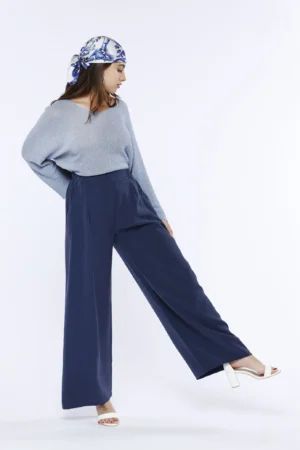 PANTALONE fresco e comodo pull on a zampa larga con tasche laterali