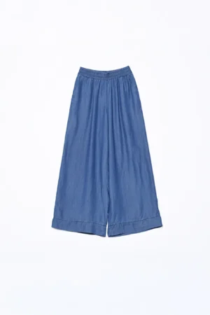 PANTALONE comodo pull on dal taglio largo con orlo alto alla caviglia
