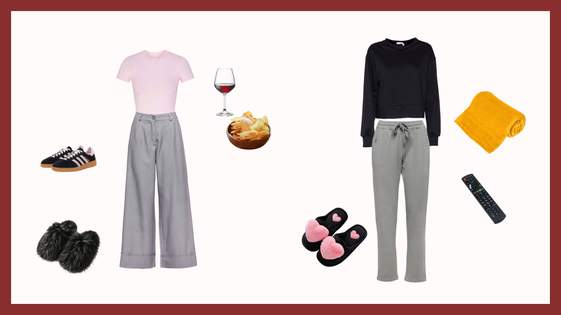 Look per stare in casa a San Valentino